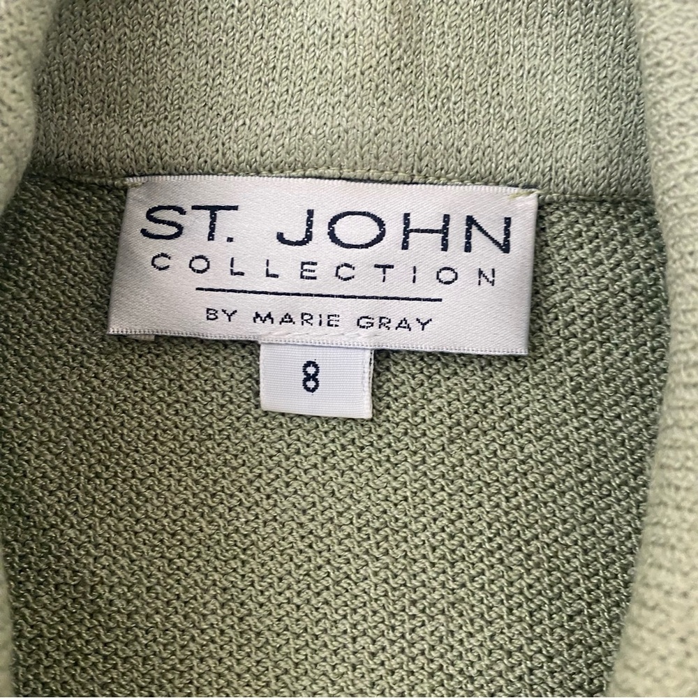 St. John Green Button Down Jacket - image 7